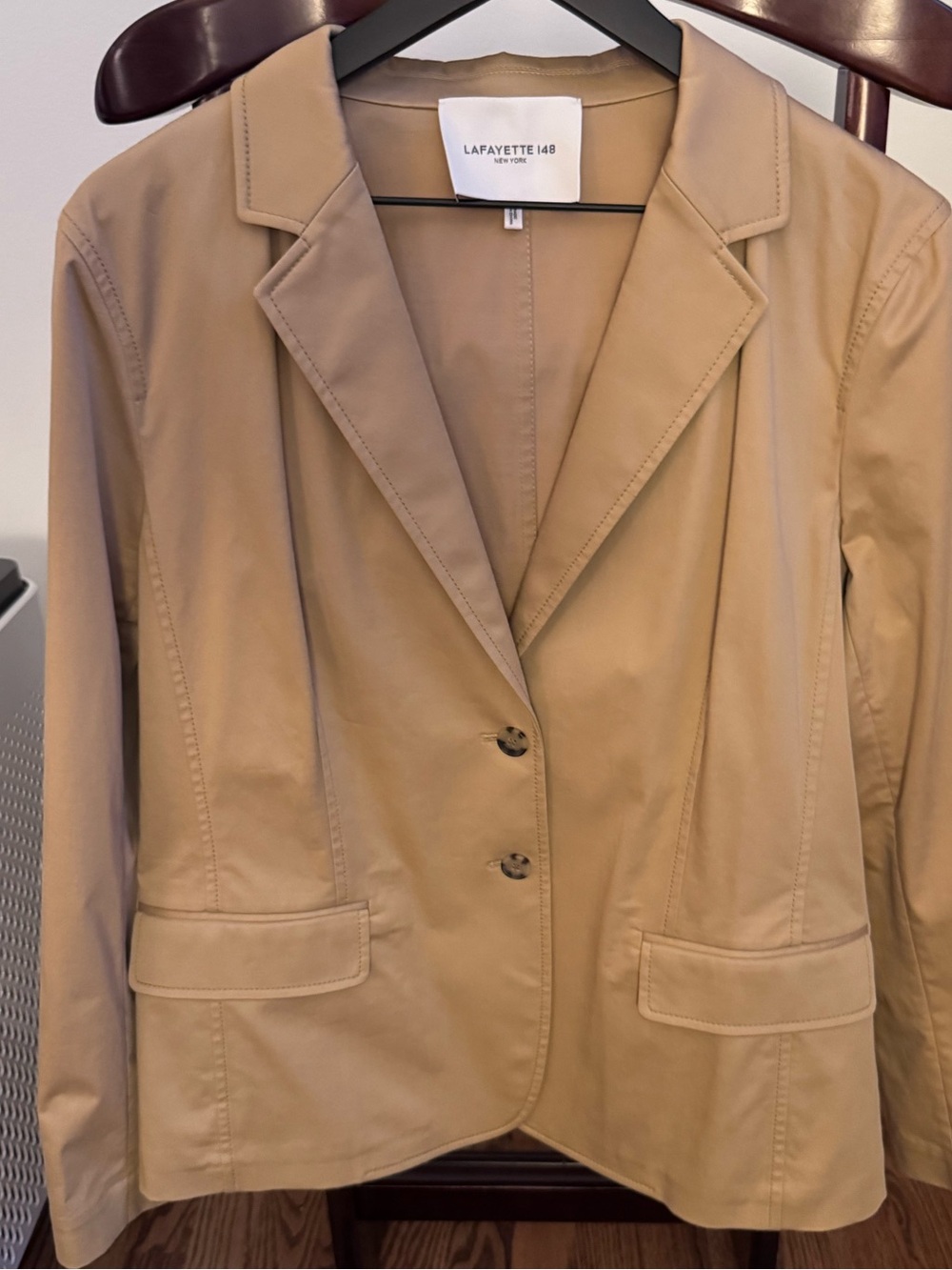 NWOT Lafayette 148 New York Women's Blazer, Khaki, Sz 14, excellent condition